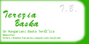 terezia baska business card